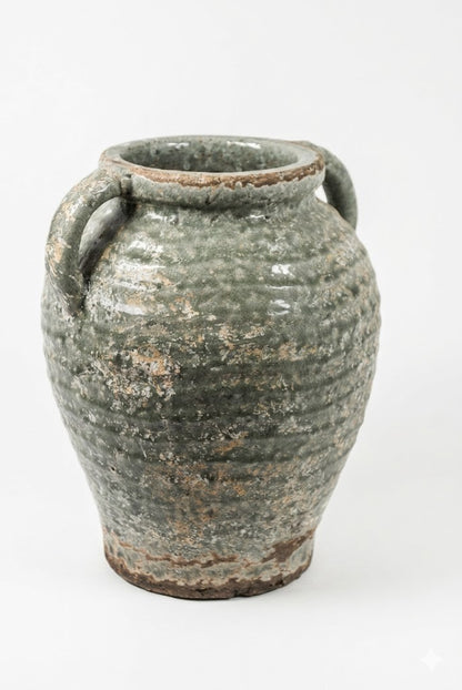 Vintage Keramik Vase Urne Sila Landhaus Deko-Krug Handgefertigt 23cm /30cm