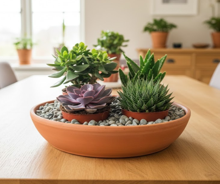 Sukkulenten 4er Set Geldbaum Echeverie Aloe Haworthie 11er Töpfe Urban Jungle