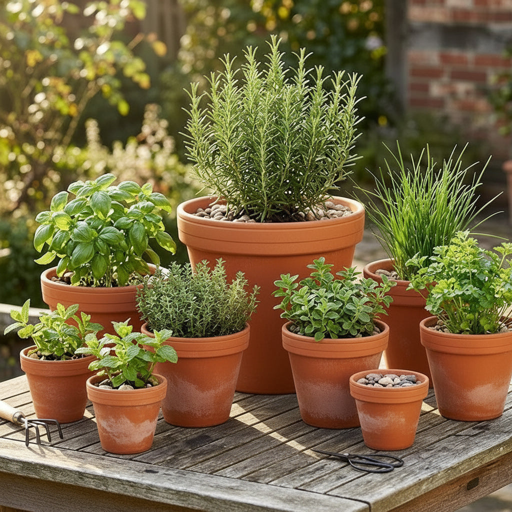 Tontöpfe Pflanztöpfe Anzuchttöpfe Terracotta Größen wählbar deutsche Qualität