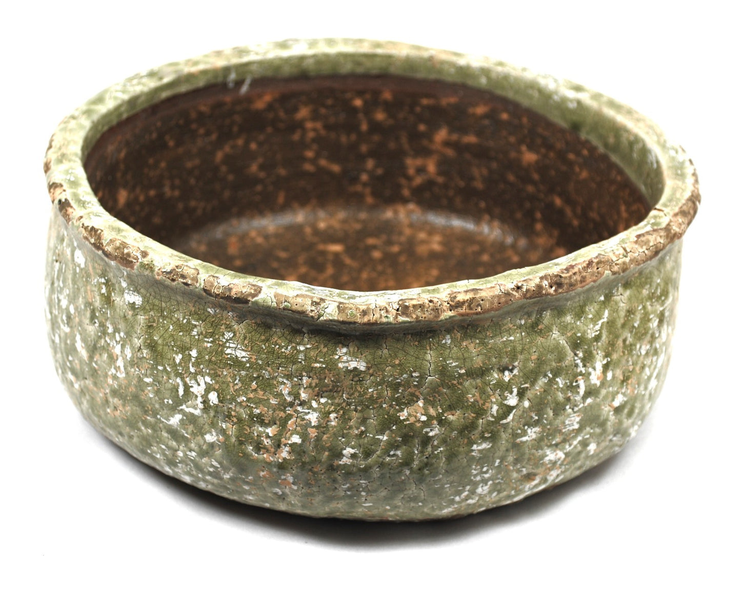 Pflanzschale Keramik antik glasiert indoor Keramik Grünpflanzen 3 Farben 24 cm Ø