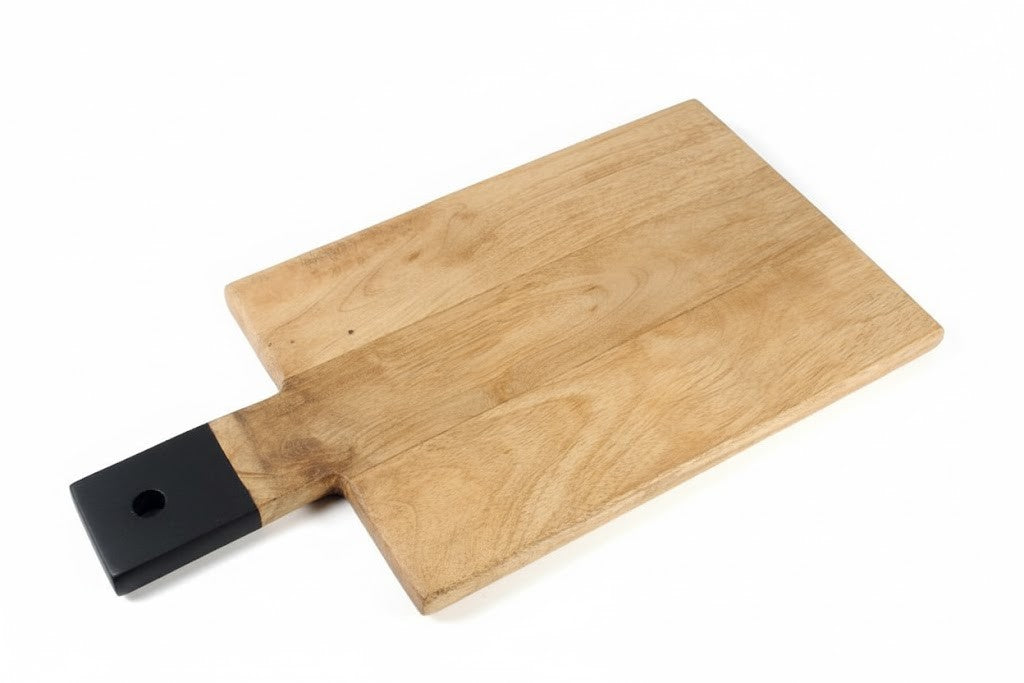 Mango-Holz,Schneidebrett mit Griff,Tranchierbrett,Brotzeit-Brett, in 4 Größen