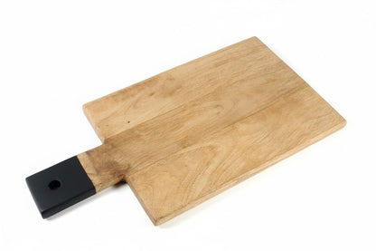 Mango-Holz,Schneidebrett mit Griff,Tranchierbrett,Brotzeit-Brett, in 4 Größen