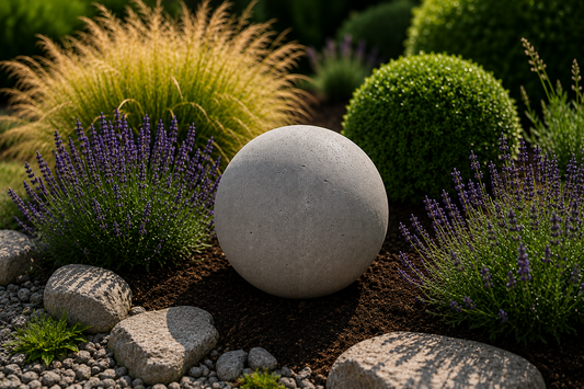 Beton Dekokugel Ø 29cm  Gartenkugel Zementkugel Wetterfest Terrasse Modern