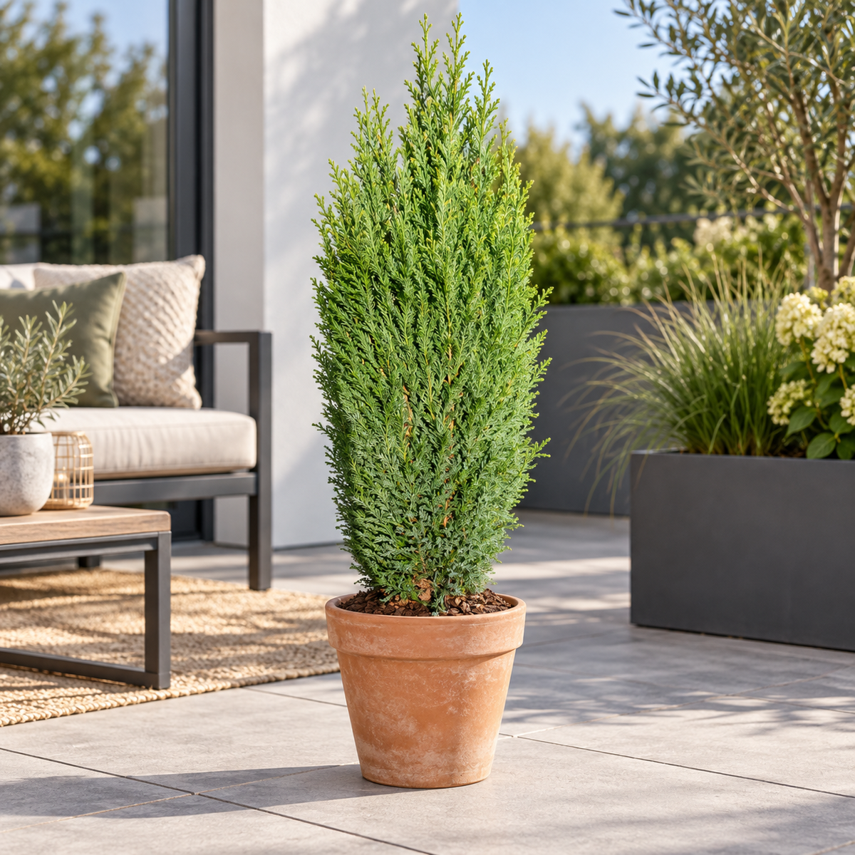 Scheinzypresse Chamaecyparis lawsoniana 4 Sorten winterhart immergrün Konifere