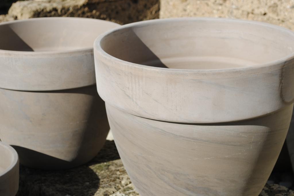 Tontöpfe Pflanztöpfe Terracotta dunkel 4 Größen wählbar deutsche Qualität