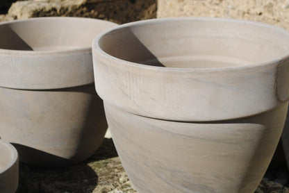 Tontöpfe Pflanztöpfe Terracotta dunkel 4 Größen wählbar deutsche Qualität