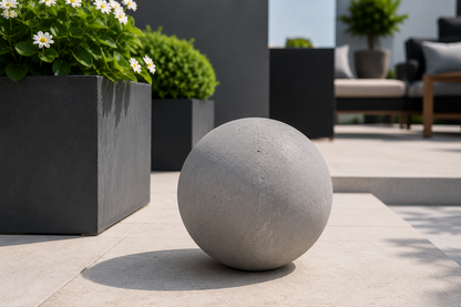 Beton Dekokugel Ø 29cm  Gartenkugel Zementkugel Wetterfest Terrasse Modern
