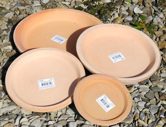 Untersetzer,Vogeltränke,Unterteller,hellesTerra,handgefertigt,4 Größen