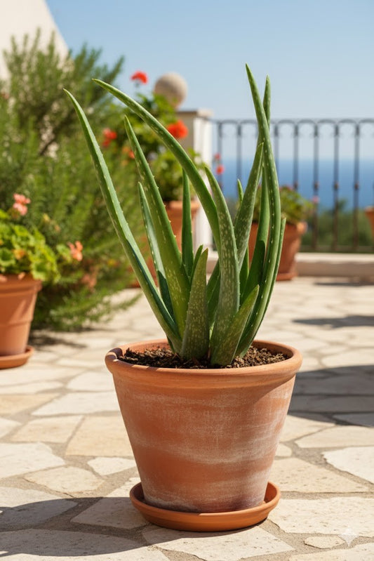 Echte Aloe Vera, medizinisch,12cm Topf, ca. 40 cm hoch, 4 große Pflanzen