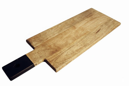 Mango-Holz,Schneidebrett mit Griff,Tranchierbrett,Brotzeit-Brett, in 4 Größen