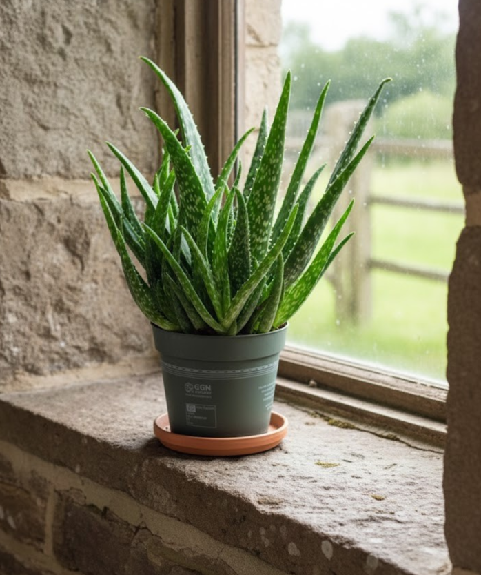 Echte Aloe Vera medizinisch ca.40cm üppige Pflanzen mit Ablegern 13er Topf