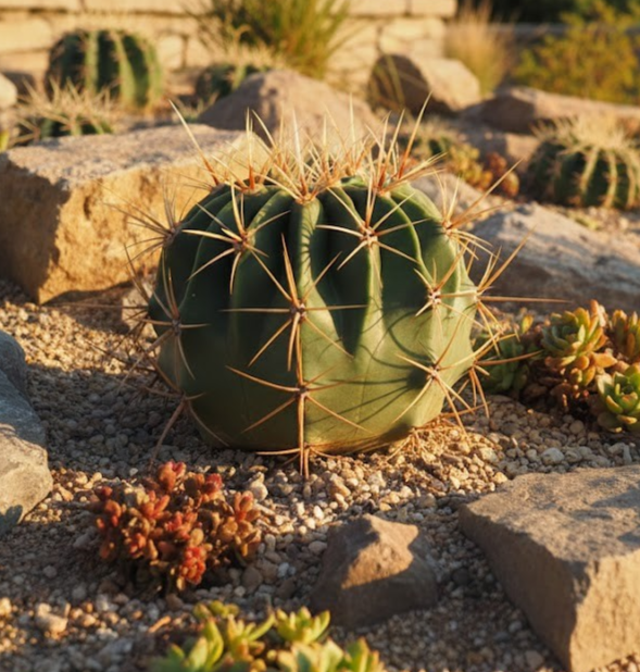 Ferocactus histrix Kugelkaktus große Pflanze 20er Topf Kakteen Sukkulente K 27