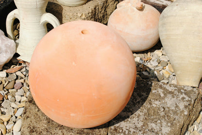 Terracottakugel mit Bohrung 16mm,für Wasserspiele,Wasserspeier,3 Größen wählbar