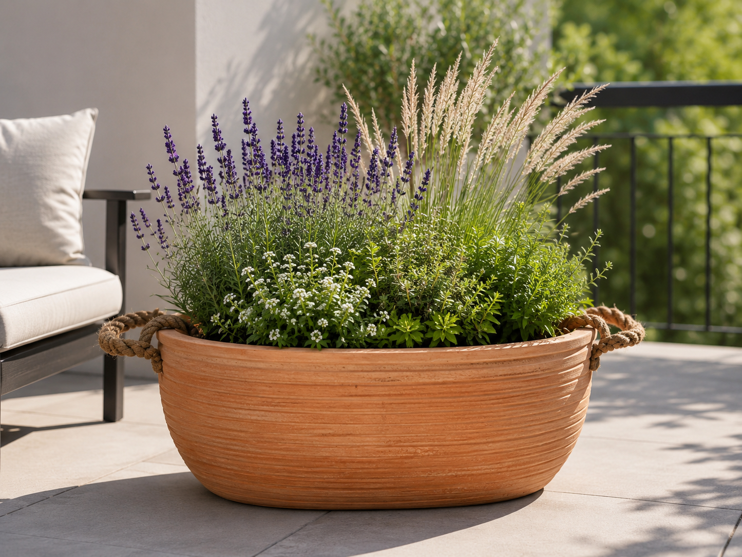 Terracotta Rustikal Blumenschale Pflanzschale Pflanzgefäß Garten Balkon Sparset