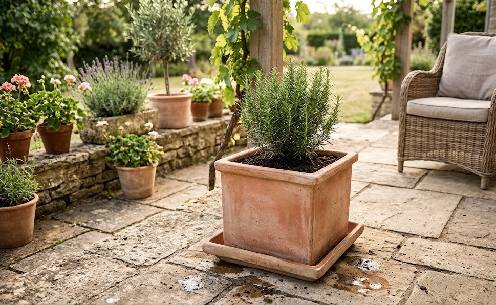 Untersetzer,als Vogeltränke nutzbar,eckig,frostfest,Cappuccino,Größen wählbar
