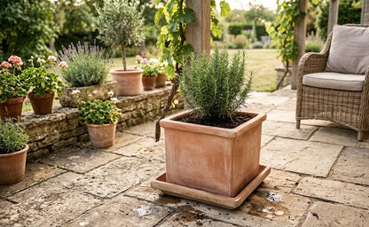 Untersetzer,als Vogeltränke nutzbar,eckig,frostfest,Cappuccino,Größen wählbar